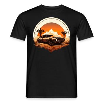 US Muscle Car Gift - Men's T-Shirt - black - Front - AI Model Male 178 light (178cm)