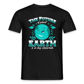 L’avenir de la planète Terre est dans le mien - T-shirt homme - noir - Devant - AI Model Male 178 light (178cm)
