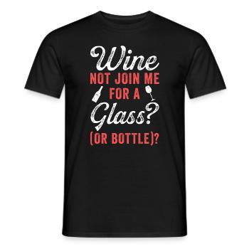 Weintrinken Weinverkostung Weinliebhaber - Männer T-Shirt - Schwarz - Vorne - AI Model Male 178 light (178cm)