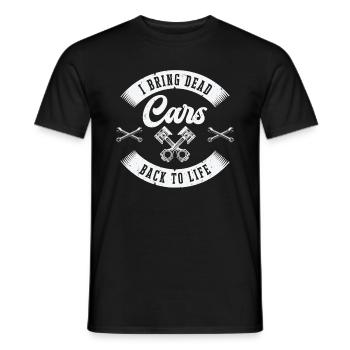 Car Mechanic Auto Engine Repair - Men's T-Shirt - black - Front - AI Model Male 178 light (178cm)