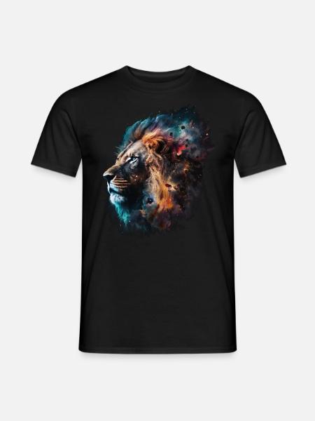 Löwe Tierliebhaber Geschenk Motiv Tier Afrika - Männer T-Shirt - Schwarz