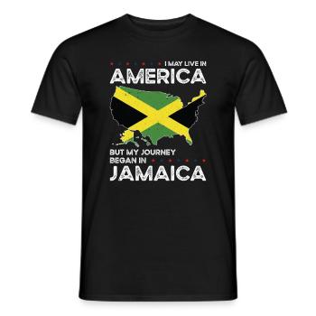 Geborener Jamaikaner Jamaika Amerikaner USA - Männer T-Shirt - Schwarz - Vorne - AI Model Male 178 light (178cm)