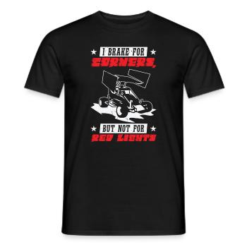 Sprint Car Dirt Track Racing - Men's T-Shirt - black - Front - AI Model Male 178 light (178cm)