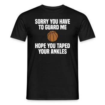 Basketball Tall Player Sports - Männer T-Shirt - Schwarz - Vorne - AI Model Male 178 light (178cm)