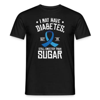 Pancréas diabétique - T-shirt homme - noir - Devant - AI Model Male 178 light (178cm)