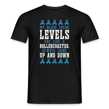 Pancréas diabétique - T-shirt homme - noir - Devant - AI Model Male 178 light (178cm)