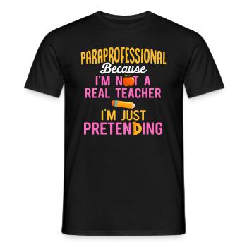 Hilfskraft Lehrerin Hilfserzieherin - Männer T-Shirt - Schwarz - Vorne - AI Model Male 178 light (178cm)