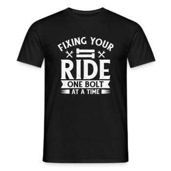 Car Mechanic Auto Engine Repair - Men's T-Shirt - black - Front - AI Model Male 178 light (178cm)