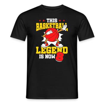 Diese Basketball-legende Ist Jetzt 8 Sports Kid - Männer T-Shirt - Schwarz - Vorne - AI Model Male 178 light (178cm)