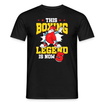 Diese Box-legende Ist Jetzt 5 Sport Kind 5. - Männer T-Shirt - Schwarz - Vorne - AI Model Male 178 light (178cm)