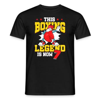 Diese Box-legende Ist Jetzt 7 Sports Kid 7. - Männer T-Shirt - Schwarz - Vorne - AI Model Male 178 light (178cm)