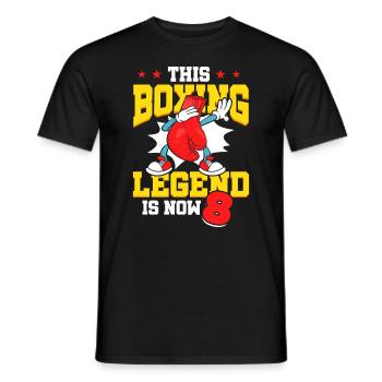 Diese Boxlegende Ist Jetzt 8 Sports Kid 8. - Männer T-Shirt - Schwarz - Vorne - AI Model Male 178 light (178cm)
