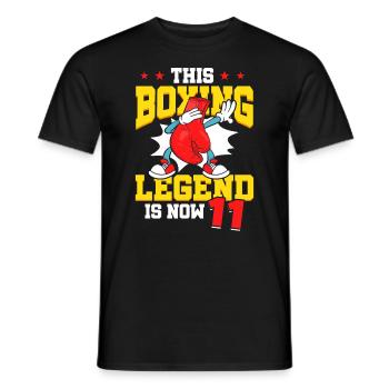 Diese Box-legende Ist Jetzt 11 Sport Kind 11 - Männer T-Shirt - Schwarz - Vorne - AI Model Male 178 light (178cm)