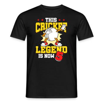 Diese Cricket-legende Ist Jetzt 5 Sport Kind 5. - Männer T-Shirt - Schwarz - Vorne - AI Model Male 178 light (178cm)