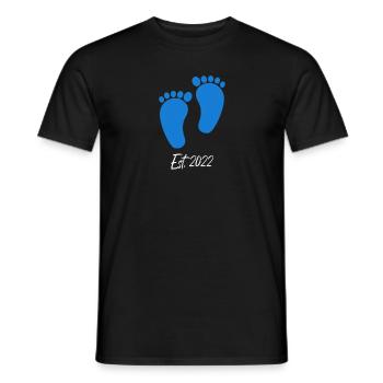Boi Baby est 2022 grossesse - T-shirt homme - noir - Devant - AI Model Male 178 light (178cm)