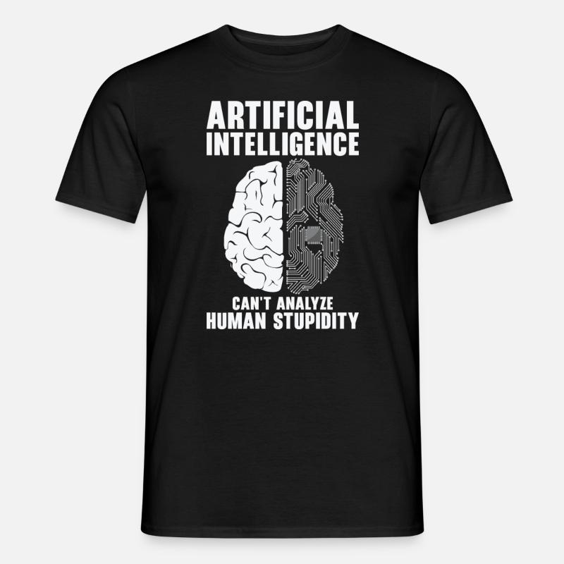 Programmeur d’intelligence artificielle Cerveau - T-shirt homme - noir