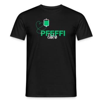 PFEFFI Liebe - Lustiges Party - Männer T-Shirt - Schwarz - Vorne - AI Model Male 178 light (178cm)