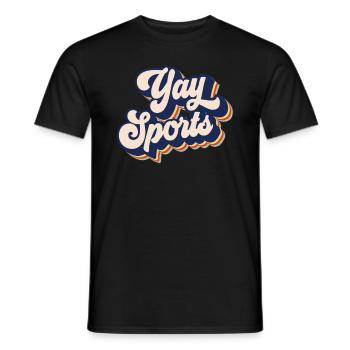 Yay Sport - Männer T-Shirt - Schwarz - Vorne - AI Model Male 178 light (178cm)