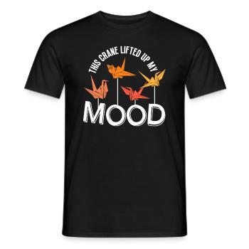 Origami Paper Cranes Japanese Paper Folding Craft - Men's T-Shirt - black - Front - AI Model Male 178 light (178cm)