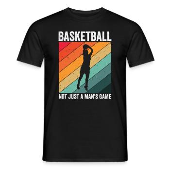 Journée internationale de la femme Basketball - T-shirt homme - noir - Devant - AI Model Male 178 light (178cm)