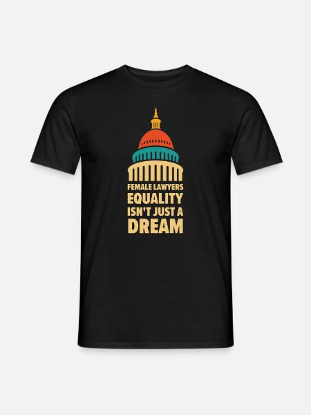 Internationaler Frauentag Juristin - Mænd T-shirt - sort