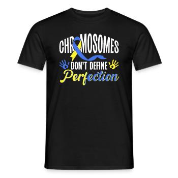 Welt-Down-Syndrom-Tag Bewusstsein für Autismus - Männer T-Shirt - Schwarz - Vorne - AI Model Male 178 light (178cm)