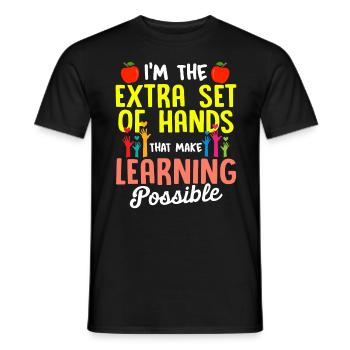 Hilfskraft Lehrerin Hilfserzieherin - Männer T-Shirt - Schwarz - Vorne - AI Model Male 178 light (178cm)