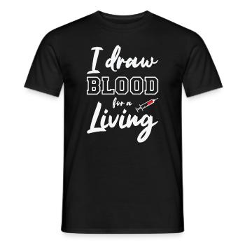 Phlebotomist Phlebotomie Krankenschwester Tech - Männer T-Shirt - Schwarz - Vorne - AI Model Male 178 light (178cm)