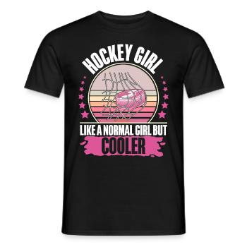 Eishockey Ice Hockey - Men's T-Shirt - black - Front - AI Model Male 178 light (178cm)
