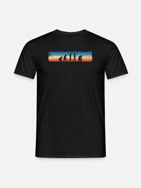 Evolution of the photographer — - Men's T-Shirt - black
