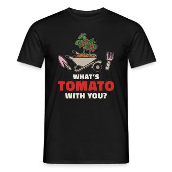 Tomato Gardening Lover Lustiger Gärtner - Männer T-Shirt - Schwarz - Vorne - AI Model Male 178 light (178cm)