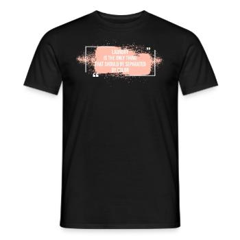 Separated by Color Equality Unity BLM - Men's T-Shirt - black - Front - AI Model Male 178 light (178cm)