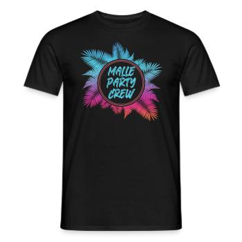 Malle Party Crew Mallorca Holiday Groups - T-shirt homme - noir - Devant - AI Model Male 178 light (178cm)