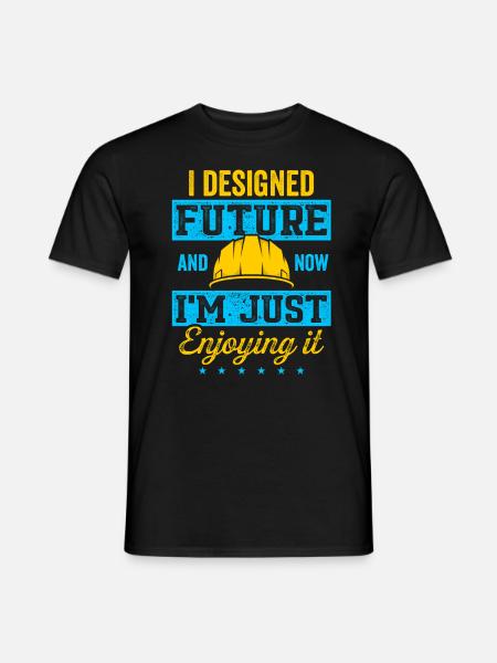 Retired Architect Architecture Retirement - Men's T-Shirt - black
