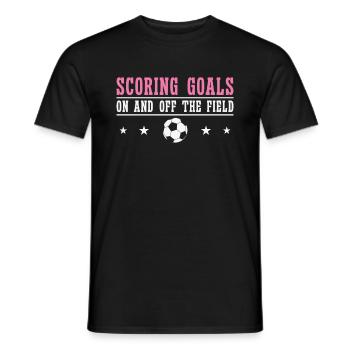 Journée internationale de la femme Objectif de la puissance du football féminin - T-shirt homme - noir - Devant - AI Model Male 178 light (178cm)