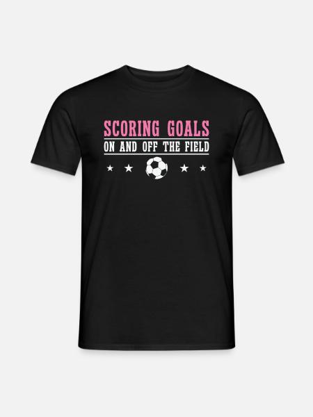 Internationaler Frauentag Fußball-Frauenpower-Tor - Mænd T-shirt - sort