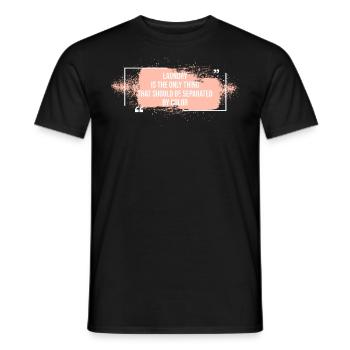Laundry color separated Equality unit - Men's T-Shirt - black - Front - AI Model Male 178 light (178cm)