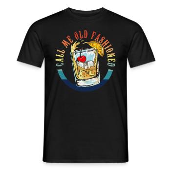 Nennen Sie mich altmodische Whisky -M�nner altmodi - Männer T-Shirt - Schwarz - Vorne - AI Model Male 178 light (178cm)
