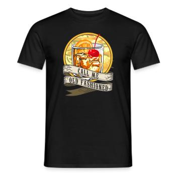 Nennen Sie mich altmodische Whisky -M�nner altmodi - Männer T-Shirt - Schwarz - Vorne - AI Model Male 178 light (178cm)