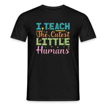 Enseignante éducatrice en éducation de la petite enfance - T-shirt homme - noir - Devant - AI Model Male 178 light (178cm)
