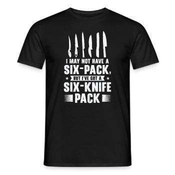 Messersammler Messer Sammeln - Männer T-Shirt - Schwarz - Vorne - AI Model Male 178 light (178cm)