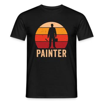 Painter Painting Professional Painter Master - Men's T-Shirt - black - Front - AI Model Male 178 light (178cm)