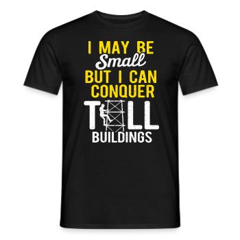 Cell Tower Climber Climbing Technician - Men's T-Shirt - black - Front - AI Model Male 178 light (178cm)