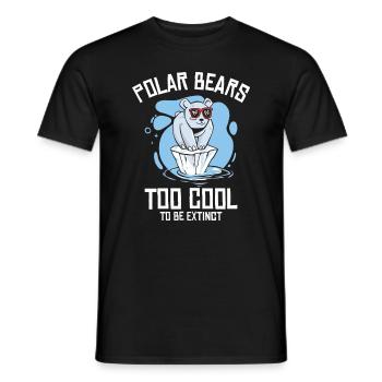 World Wildlife Day Polar Bear Arctic Wildlife - Men's T-Shirt - black - Front - AI Model Male 178 light (178cm)