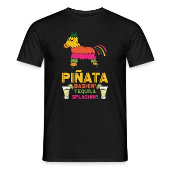Cinco De Mayo Fête mexicaine de la Piñata Fiesta - T-shirt homme - noir - Devant - AI Model Male 178 light (178cm)