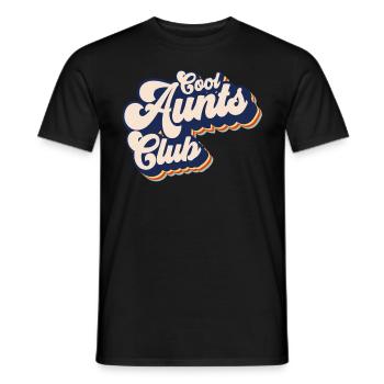 Cool Tanten Club Retro Cool Tanten Club - Männer T-Shirt - Schwarz - Vorne - AI Model Male 178 light (178cm)