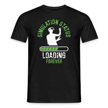 Simulation Sci Fi Futuristisch Verschwörung - Männer T-Shirt - Schwarz - Vorne - AI Model Male 178 light (178cm)