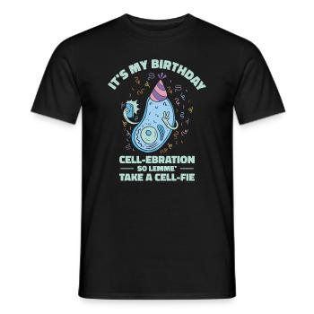 Science Theme Birthday Party Chemistry Scientist - Men's T-Shirt - black - Front - AI Model Male 178 light (178cm)