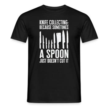 Messersammler Messer Sammeln - Männer T-Shirt - Schwarz - Vorne - AI Model Male 178 light (178cm)