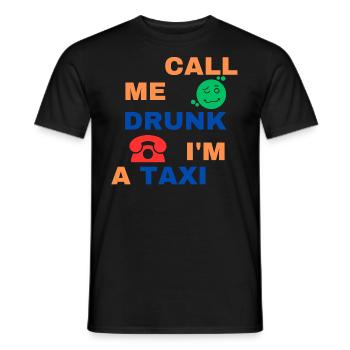 Trop ivre - T-shirt homme - noir - Devant - AI Model Male 178 light (178cm)